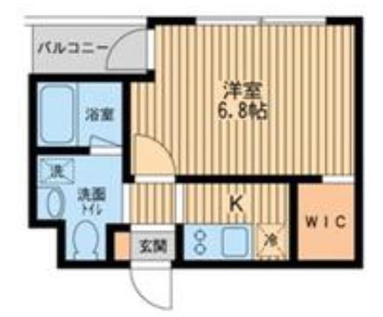 S-FORT西船橋(1K/2階)の間取り写真