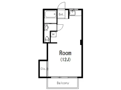 赤坂プリンセスピア(ワンルーム/4階)の間取り写真