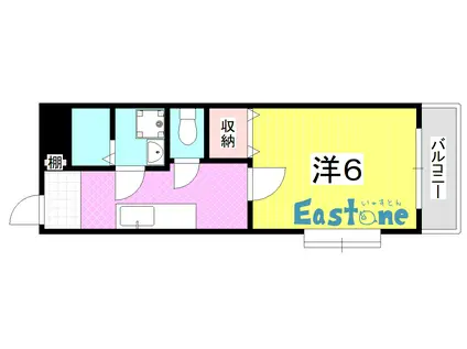 メゾン郡元(1K/3階)の間取り写真