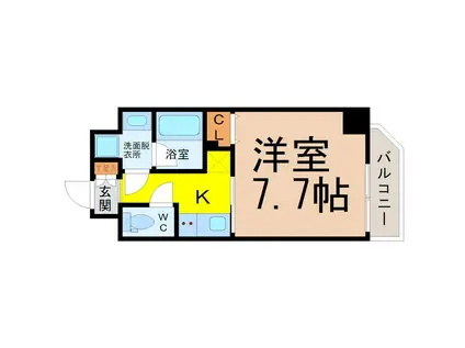 シェモア泉(1K/3階)の間取り写真