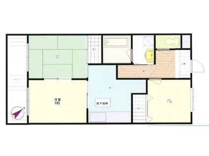 パティオ駒岡16号館(3DK/1階)の間取り写真