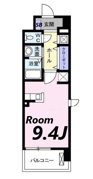クラシェス尼崎(ワンルーム/4階)の間取り写真