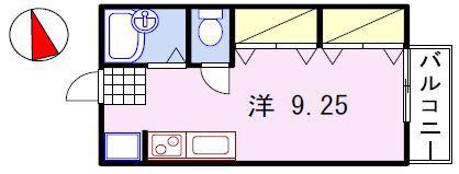 サンライフ21(ワンルーム/2階)の間取り写真