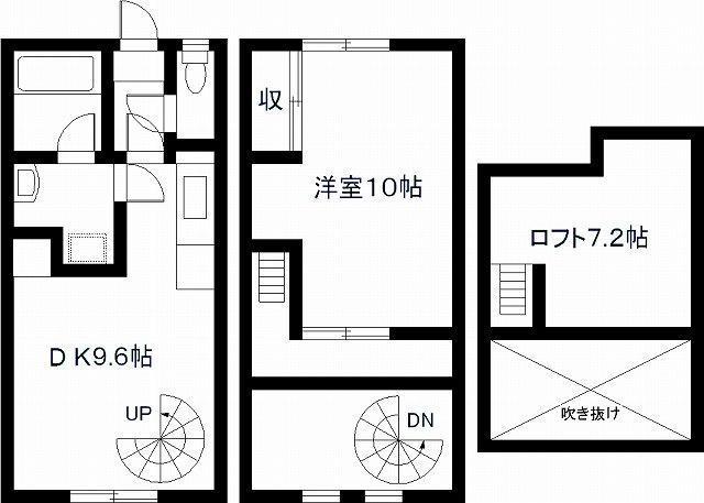 エレガンス江平東(1LDK/1階)の間取り写真