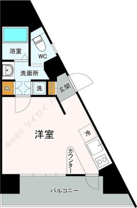 リエス東別院(ワンルーム/3階)の間取り写真