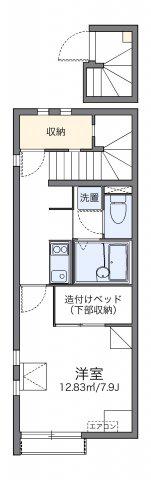 レオネクスト翼II(1K/2階)の間取り写真