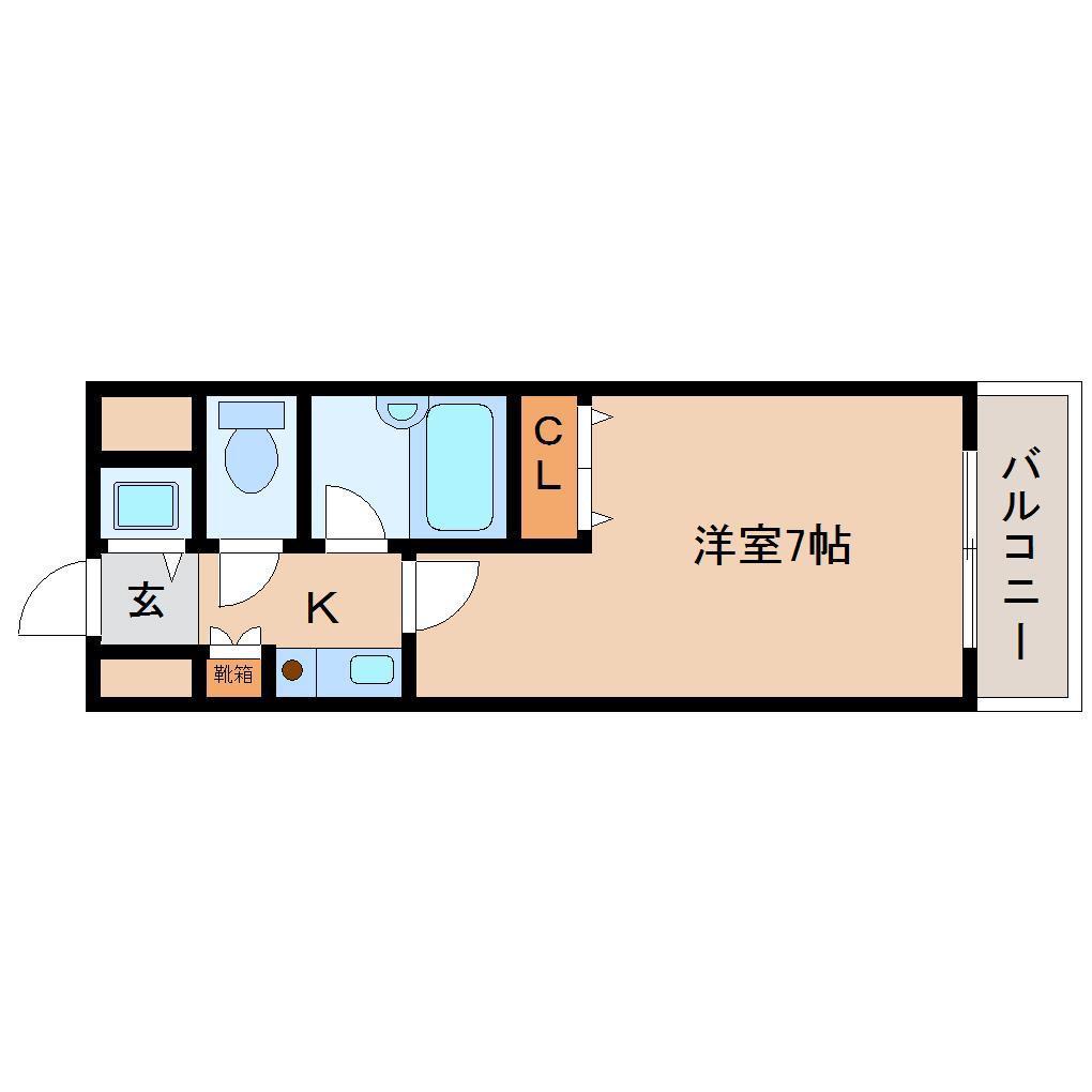EXCELENTE FABRICA(1K/4階)の間取り写真