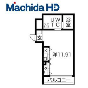 北花田エヌエムキャトフ(ワンルーム/3階)の間取り写真