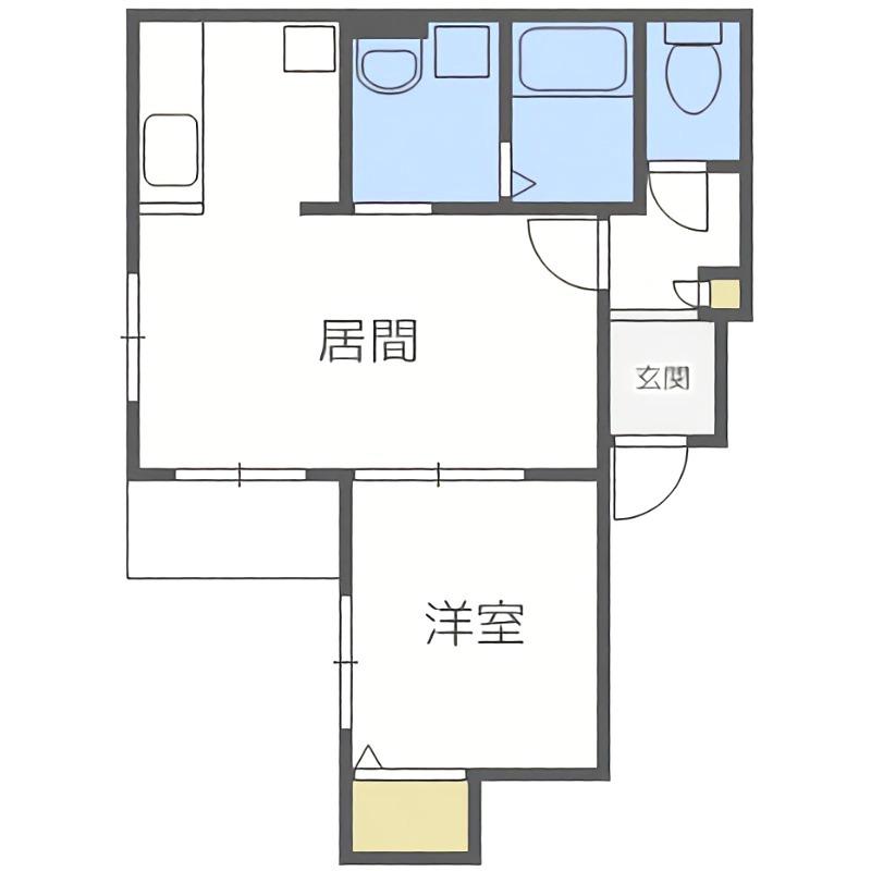 FERIO(1LDK/2階)の間取り写真