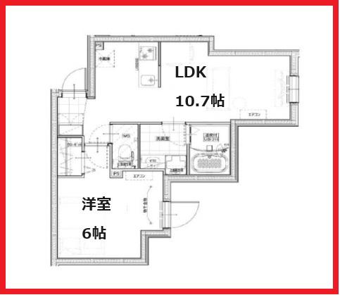 フェア綾瀬(1LDK/3階)の間取り写真