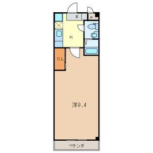 メゾンドサンティエ(1K/2階)の間取り写真