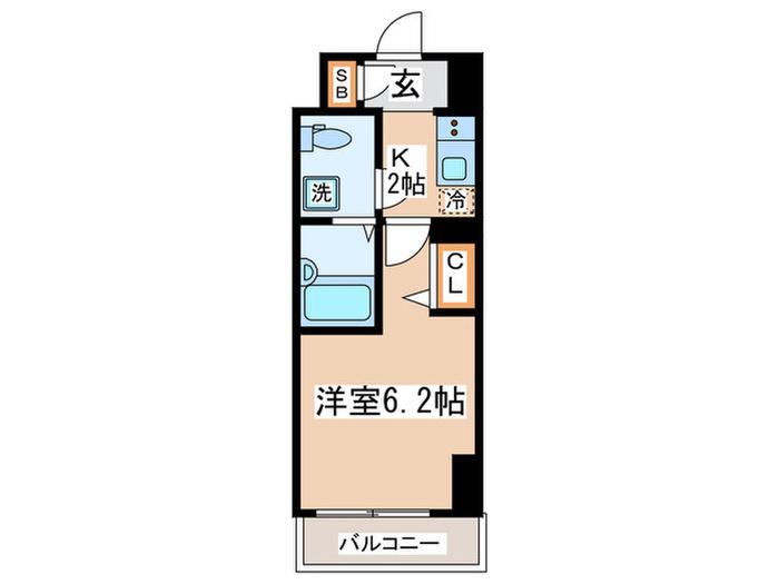 ハーモニーレジデンス池袋003(1K/10階)の間取り写真