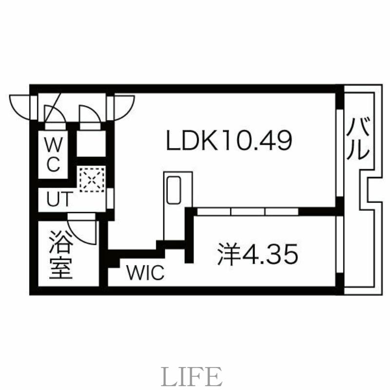 ラ・シュエットI(1LDK/3階)の間取り写真