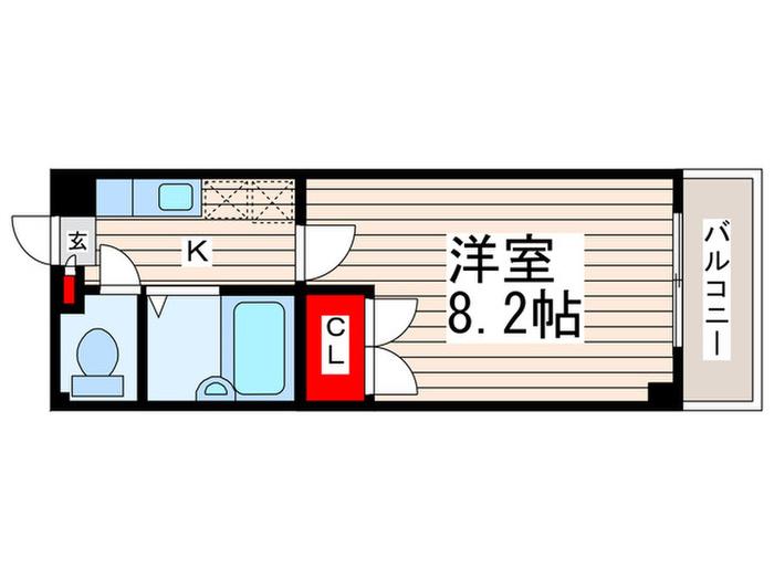 5・マルゴ(1K/2階)の間取り写真