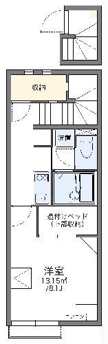レオネクストKTY 白浜II(1K/2階)の間取り写真