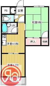 ハイグレード千島(2DK/4階)の間取り写真