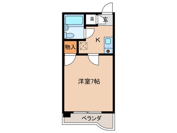 パラツオ21(1K/4階)の間取り写真