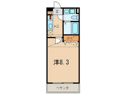 NO.71オリエントトラストタワー(1K/23階)の間取り写真