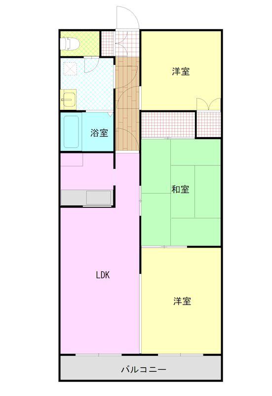 スターハイツヒル(3LDK/2階)の間取り写真