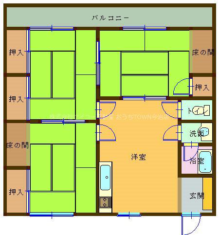 近藤工業所ビル(3DK/3階)の間取り写真