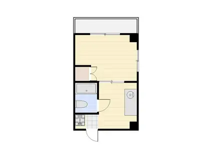 屋島ホーム(1K/2階)の間取り写真