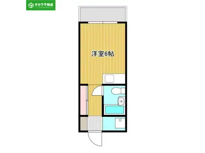 ミキハウス大在(ワンルーム/3階)の間取り写真