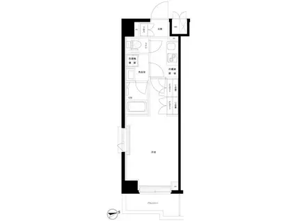 ルーブル大島弐番館(1K/3階)の間取り写真