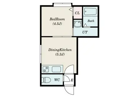 CREATE琴似六番館(1DK/3階)の間取り写真