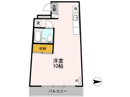 ネオコート久が原(ワンルーム/1階)の間取り写真