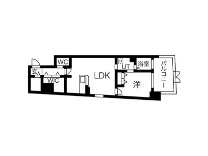 N APARTMENT(1LDK/3階)の間取り写真