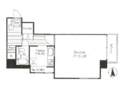 モナーク杉並堀ノ内(1K/7階)の間取り写真