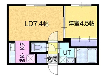 エネオ20(1LDK/3階)の間取り写真