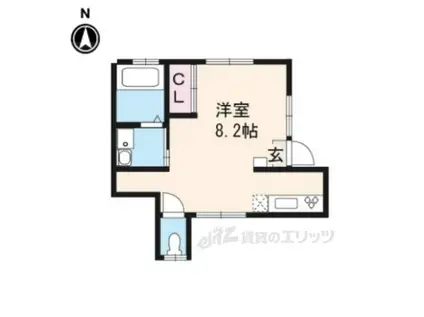 PETITE MARIA(ワンルーム/2階)の間取り写真