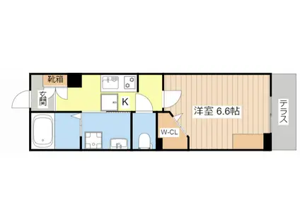 シャーメゾンSIRENA(1K/1階)の間取り写真