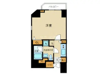 LEXE上野(1K/8階)の間取り写真