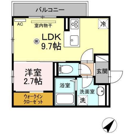 アネックス五番館(1LDK/2階)の間取り写真