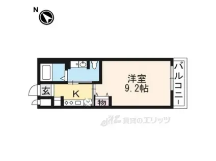 ネクスト(1K/1階)の間取り写真