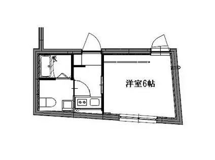 アヴェニール エスト(1K/3階)の間取り写真