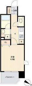 LIVE CASA 仙台長町(1K/6階)の間取り写真