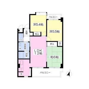VILLA SCALA(3LDK/2階)の間取り写真