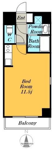 LIVES RESIDENCE 太閤通(ワンルーム/9階)の間取り写真