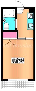 コーポ小嶋(1K/2階)の間取り写真