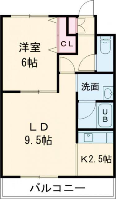 ネオ21(1LDK/4階)の間取り写真