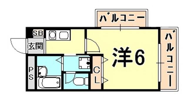 リコーハイツ(ワンルーム/3階)の間取り写真
