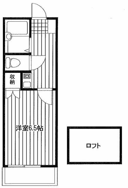 ベルメゾン清瀬(1K/2階)の間取り写真