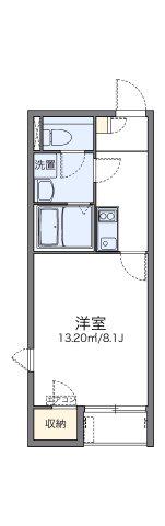 レオネクストファウンテン(1K/2階)の間取り写真