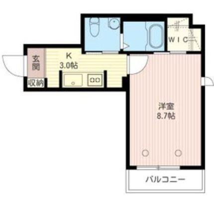 シャーメゾン アステル(1K/3階)の間取り写真