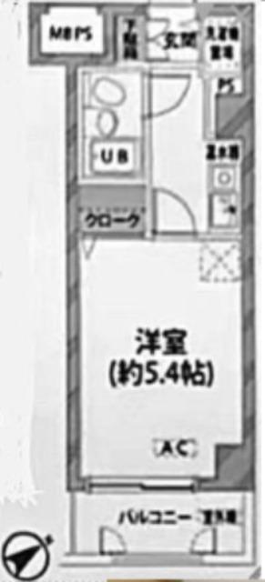 シティハイツ吉祥寺(1K/1階)の間取り写真