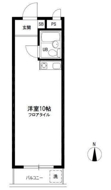 パレ阿佐谷(ワンルーム/1階)の間取り写真