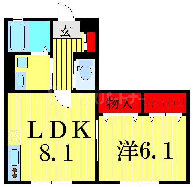 プレシャス ジュノー(1LDK/1階)の間取り写真